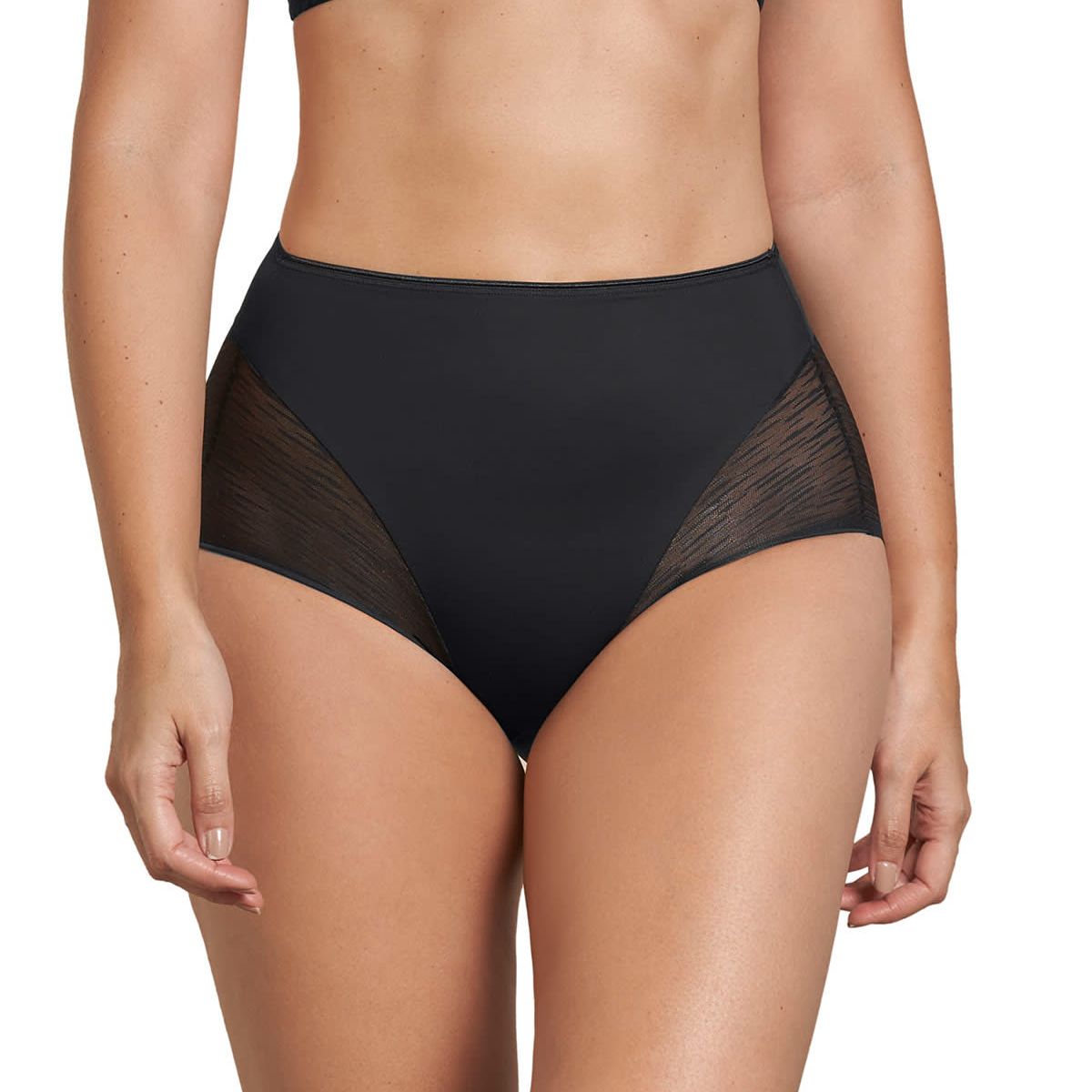 LEONISA - Panties 012984 Calzón Control Moderado Negro