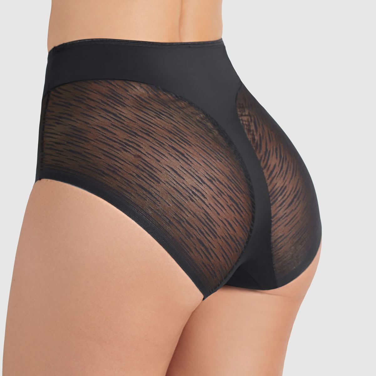 LEONISA - Panties 012984 Calzón Control Moderado Negro