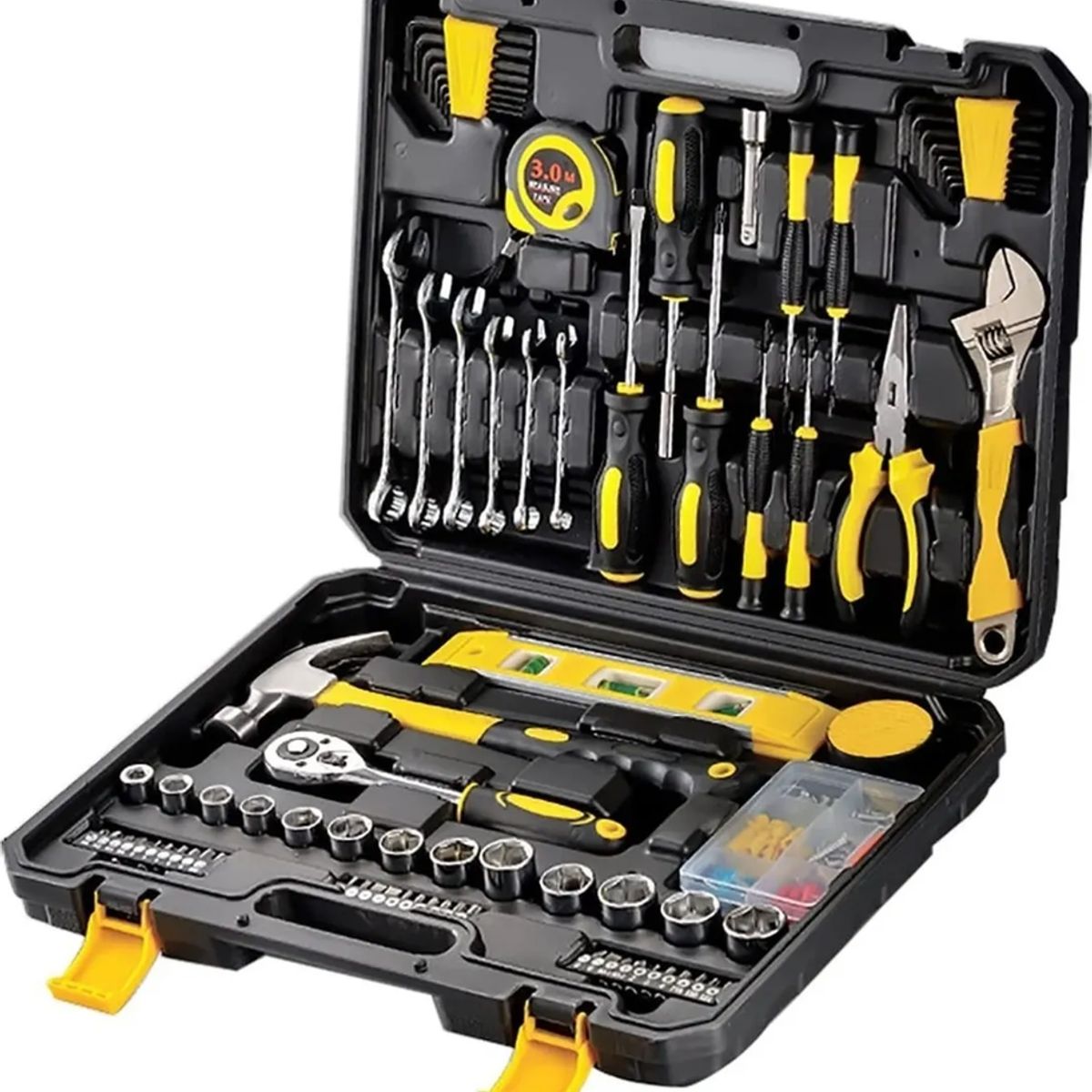 GENERICO - Set 108 Piezas Herramientas Manuales - Maletín Portátil