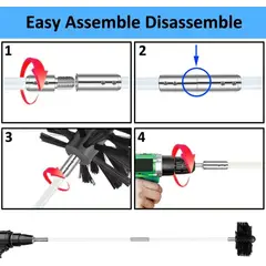 GENERICO - Kit Limpia Cañones Estufas Con Cepillo
