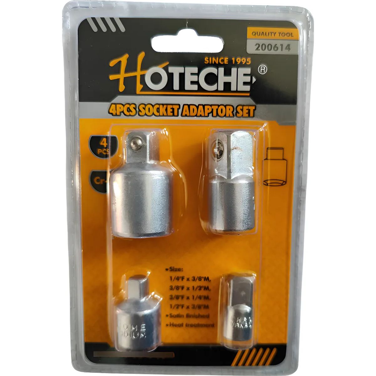 GENERICO - Set 4 Adaptadores Para Dados Chicharra 14-12 Pulg Plateado
