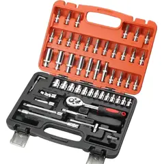 GENERICO - Set De Dados 53 Piezas De 14 Con Maleta Naranja Oscuro