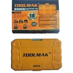 GENERICO - Juego Dados Torx Y Estrella 12 Pulg Macho Hembra 18 Piezas