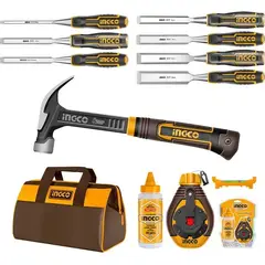 GENERICO - Set De Herramientas De Carpintería Industrial 10 Pzs Ingco