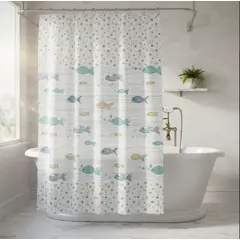 GENERICO - Cortina de Baño con estampado peces