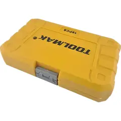 GENERICO - Kit Juego Dados Torx Estrella 12 Macho Hembra 18 Piezas Tmk Amarillo