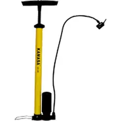 GENERICO - Bombín De Pie Profesional Multiuso Con Manómetro Kamasa