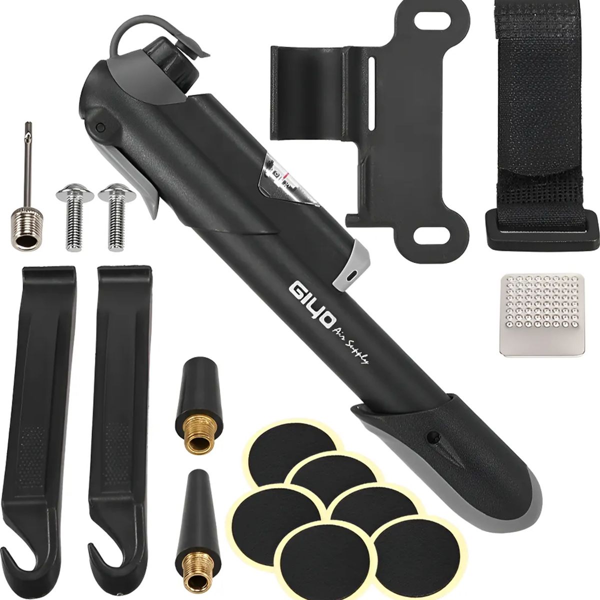 GENERICO - Mini Bombines Portátil Para Bicicleta Con Manómetro 120psi