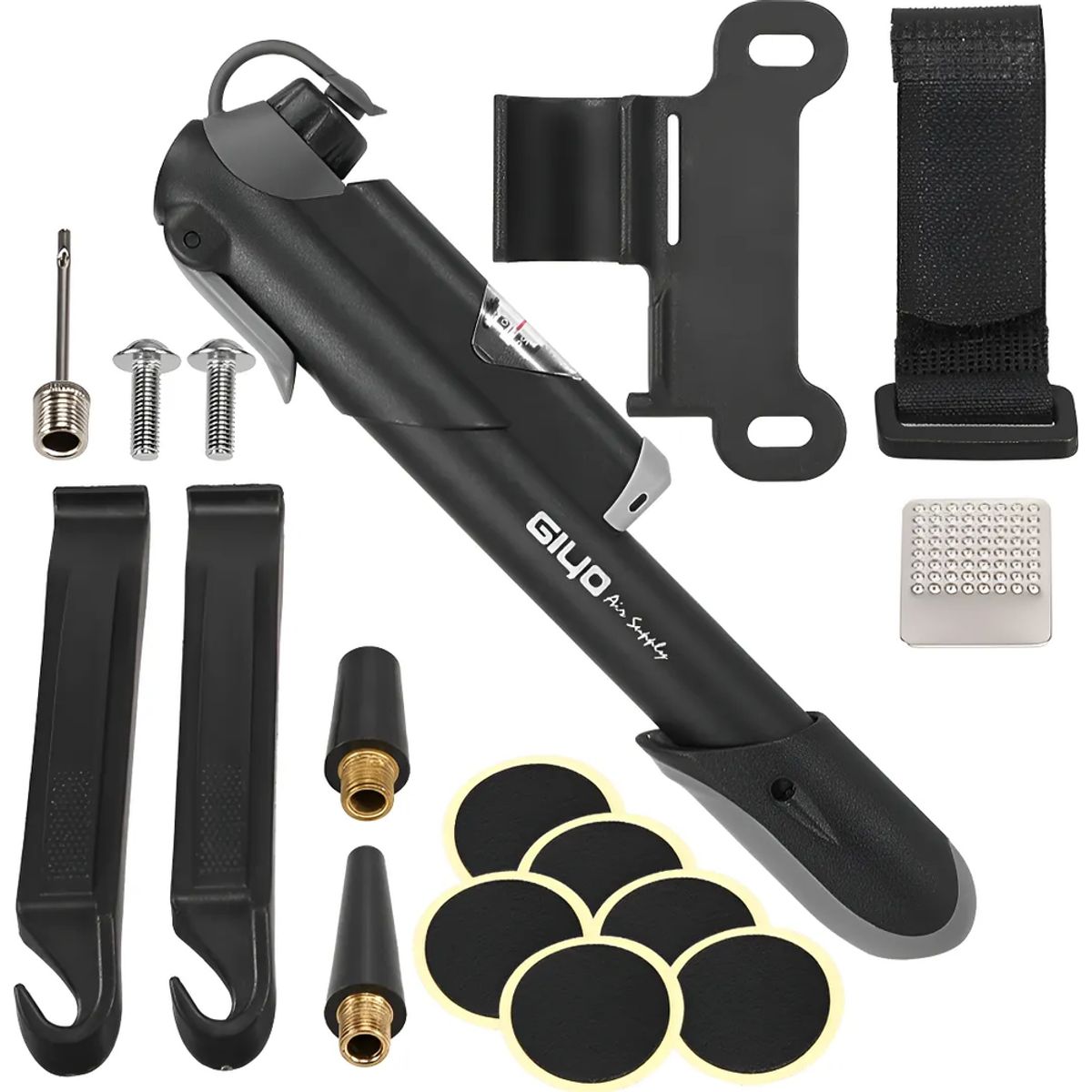 GENERICO - Mini Bombines Portátil Para Bicicleta Con Manómetro 120psi