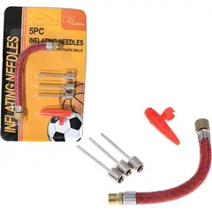 GENERICO - 5 Adaptadores Para Bombin Inflador De Balón Pelota Deporte Surtido