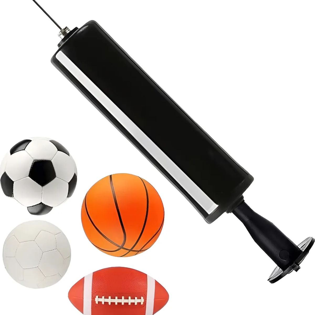 GENERICO - Mini Bombin Inflador Manual Para Pelotas Bosu Cojines