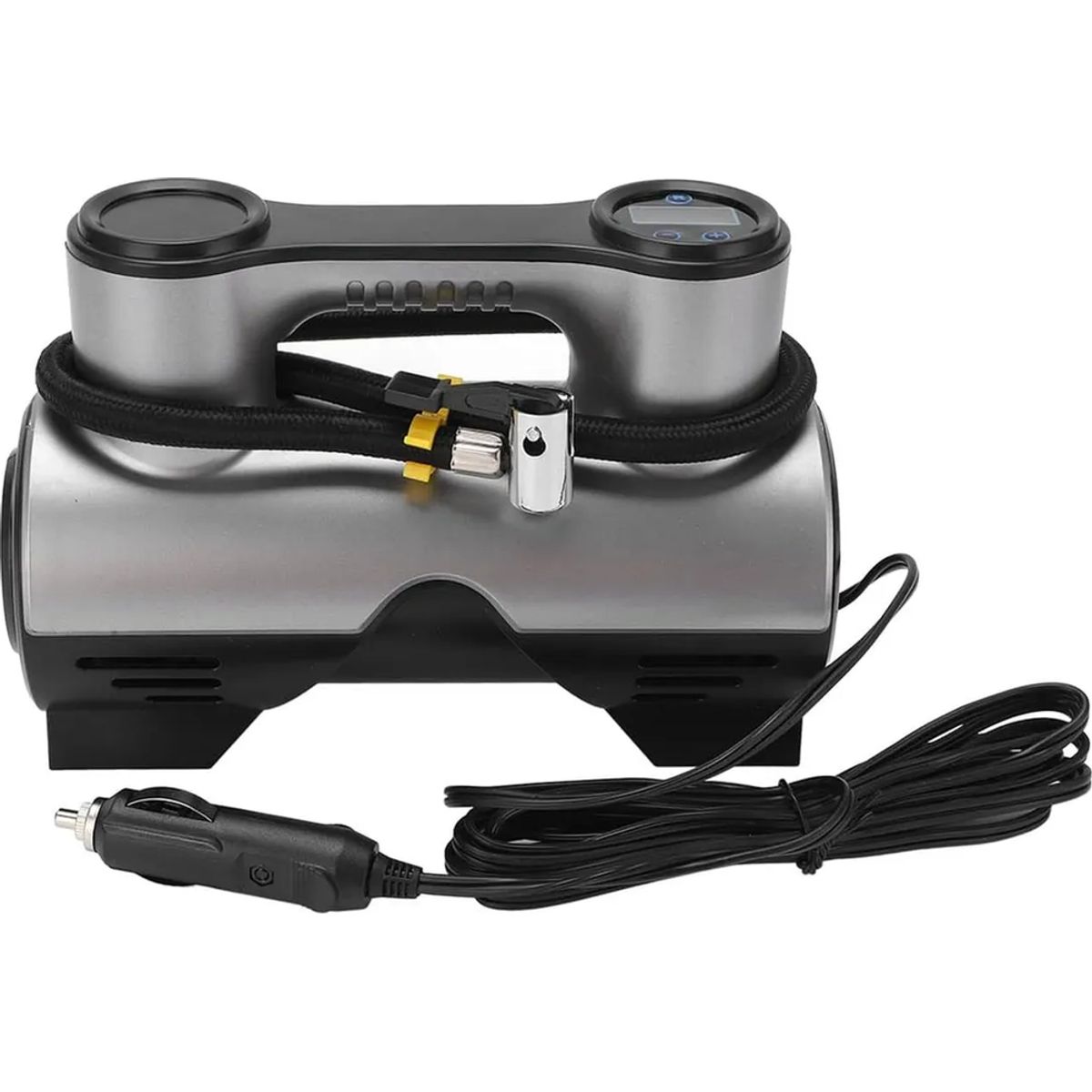 GENERICO - Bombin Portatil Bicicletas Inflador 12v Motos Linterna Led