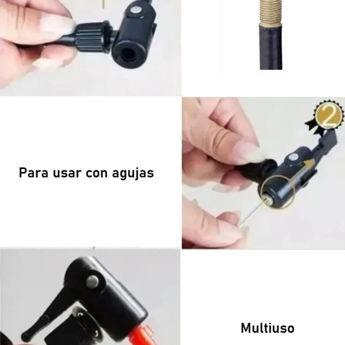 GENERICO - Bombin Inflador Manual Para Bicicleta & Multiuso 30 Cm