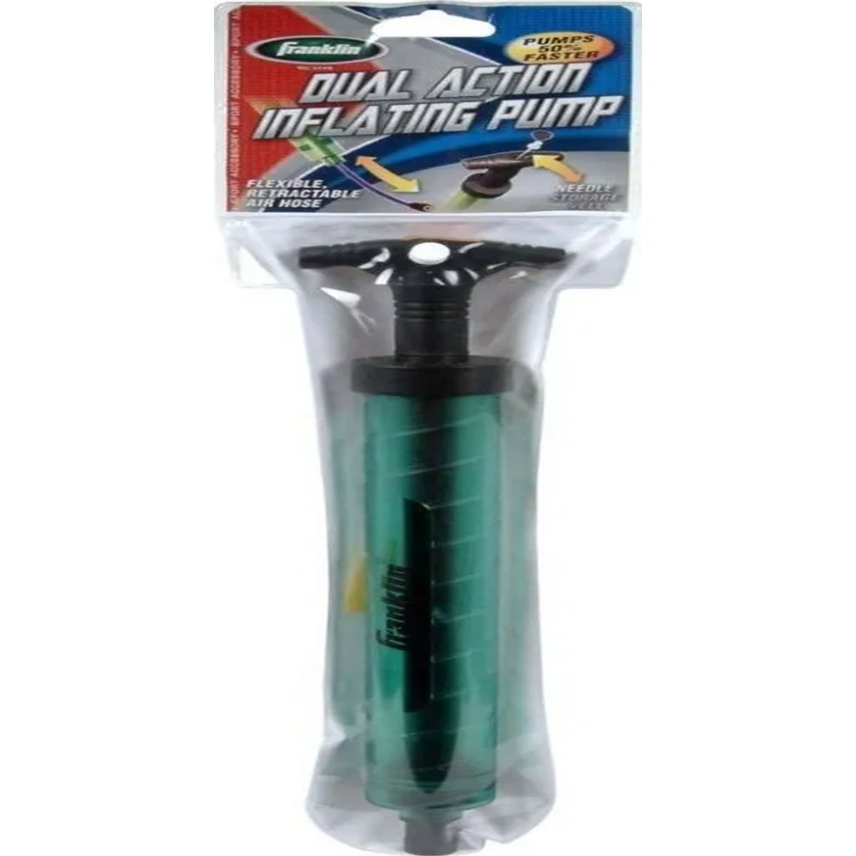 GENERICO - Bombín 34 Cm Verde Franklin Sports Dual Action Pump  Bamo
