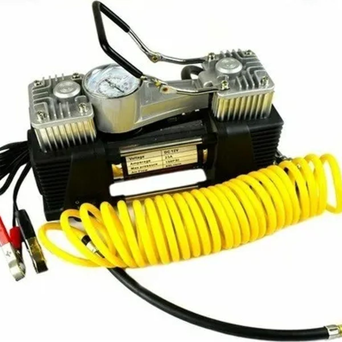 GENERICO - Bombin Portatil Bicicletas Inflador 12v Motos Accesorios