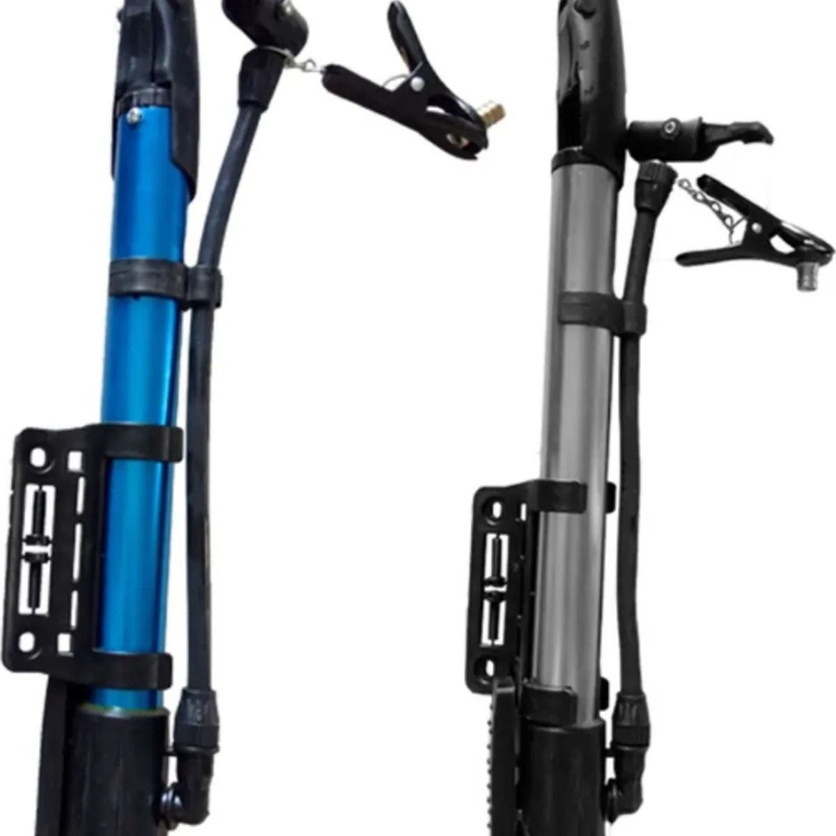 GENERICO - Bombín Manual Inflador Para Llantas De Bicicleta Y Pelotas Negro Azul Gris Rojo