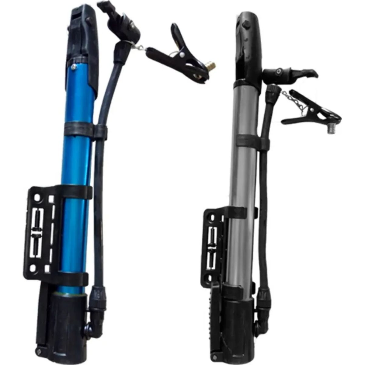 GENERICO - Bombín Manual Inflador Para Llantas De Bicicleta Y Pelotas Negro Azul Gris Rojo