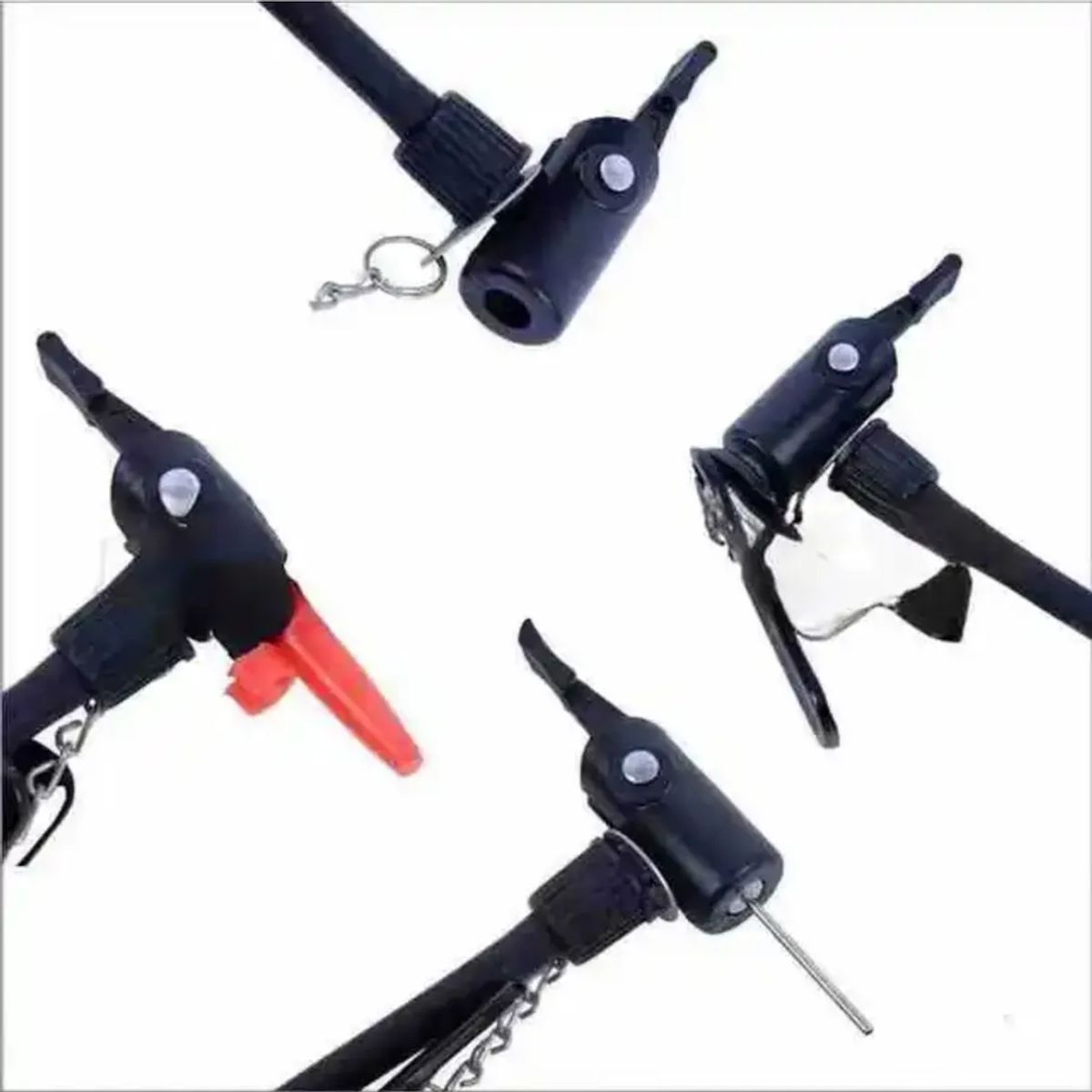 GENERICO - Bombín Manual Inflador Para Llantas De Bicicleta Y Pelotas Negro Azul Gris Rojo