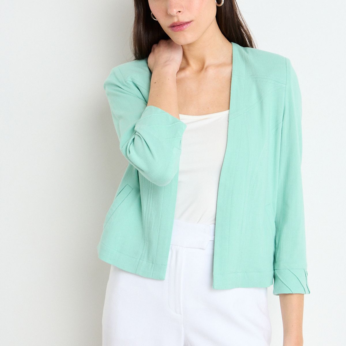 IO - Casaca Lisa Mujer Verde Io