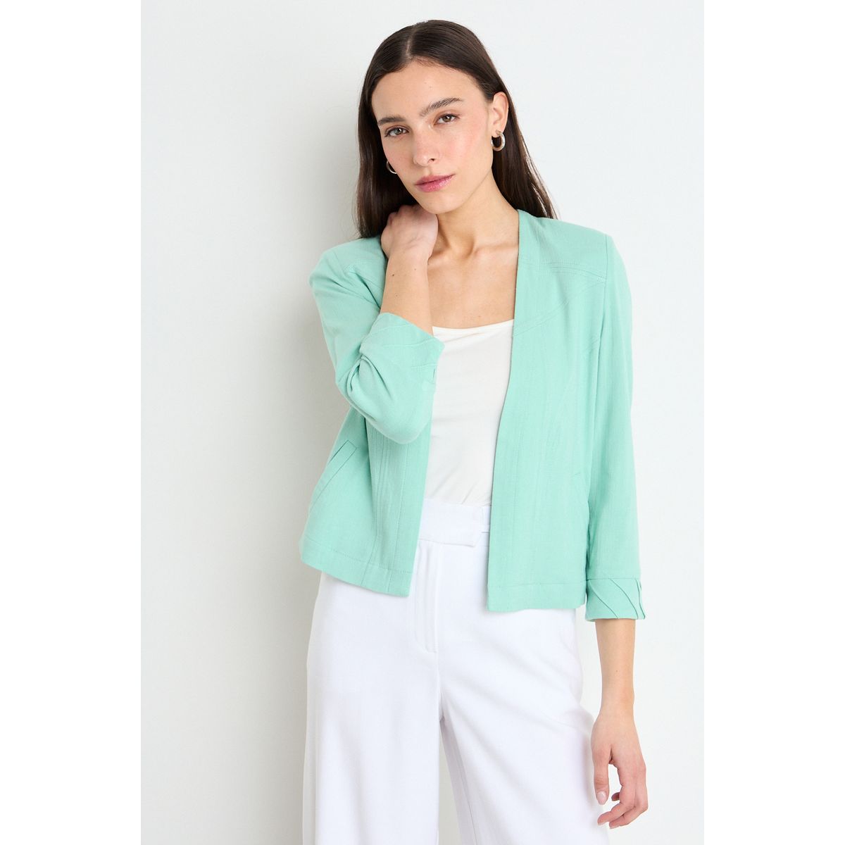 IO - Casaca Lisa Mujer Verde Io
