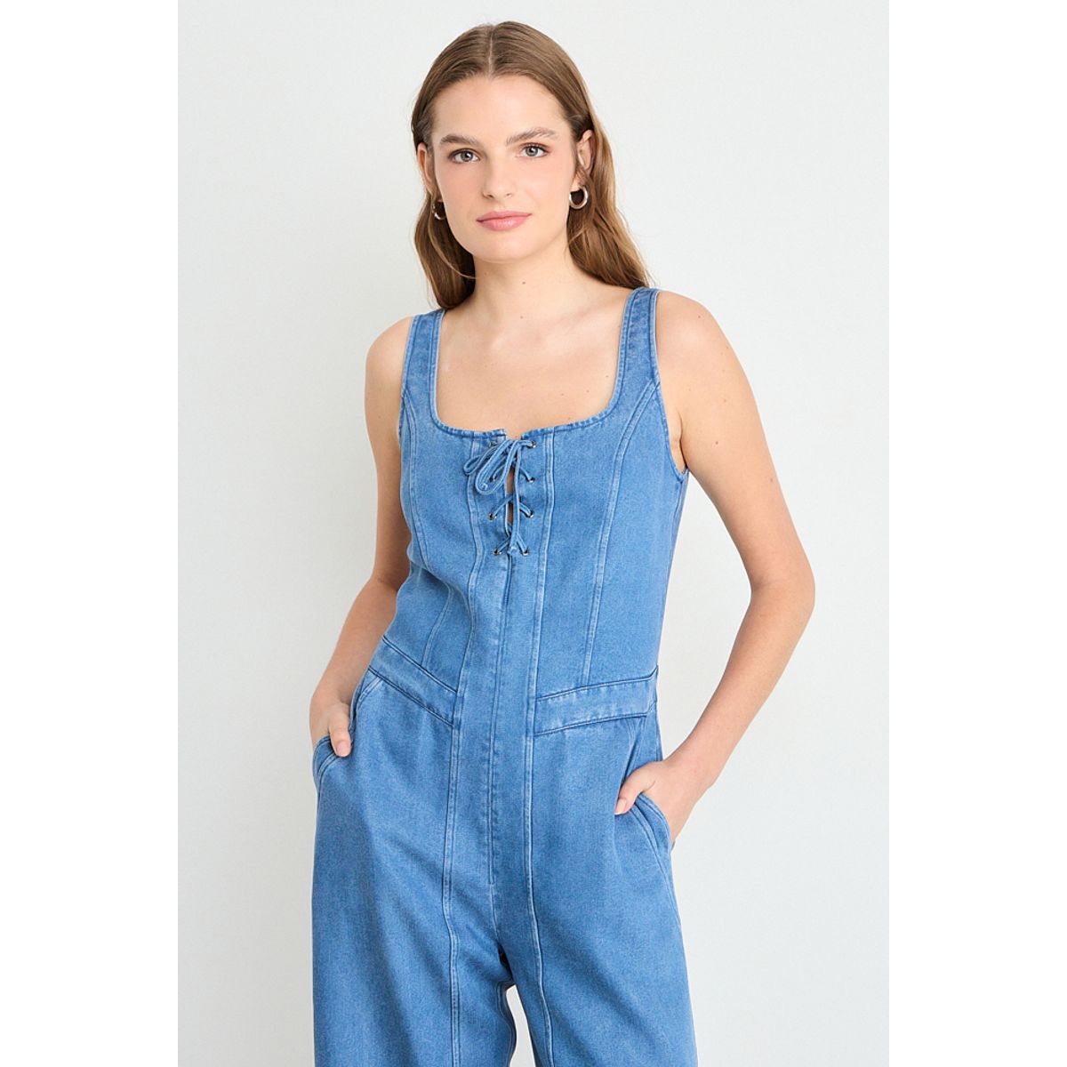 IO - Enterito Liso Mujer Celeste Io