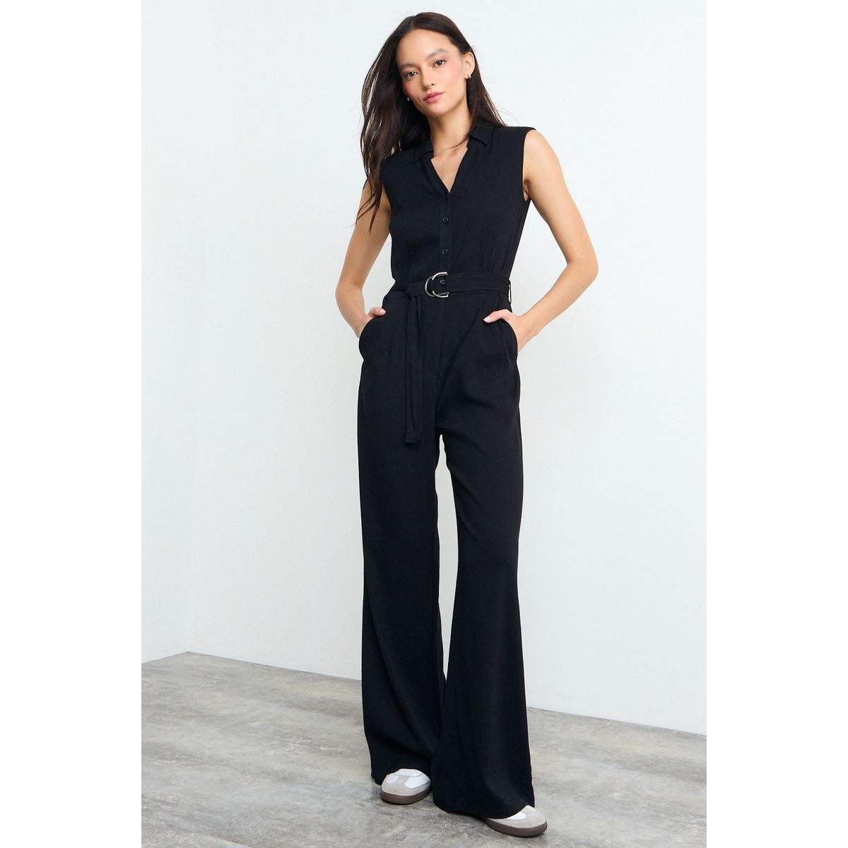 IO - Enterito Liso Mujer Negro Io