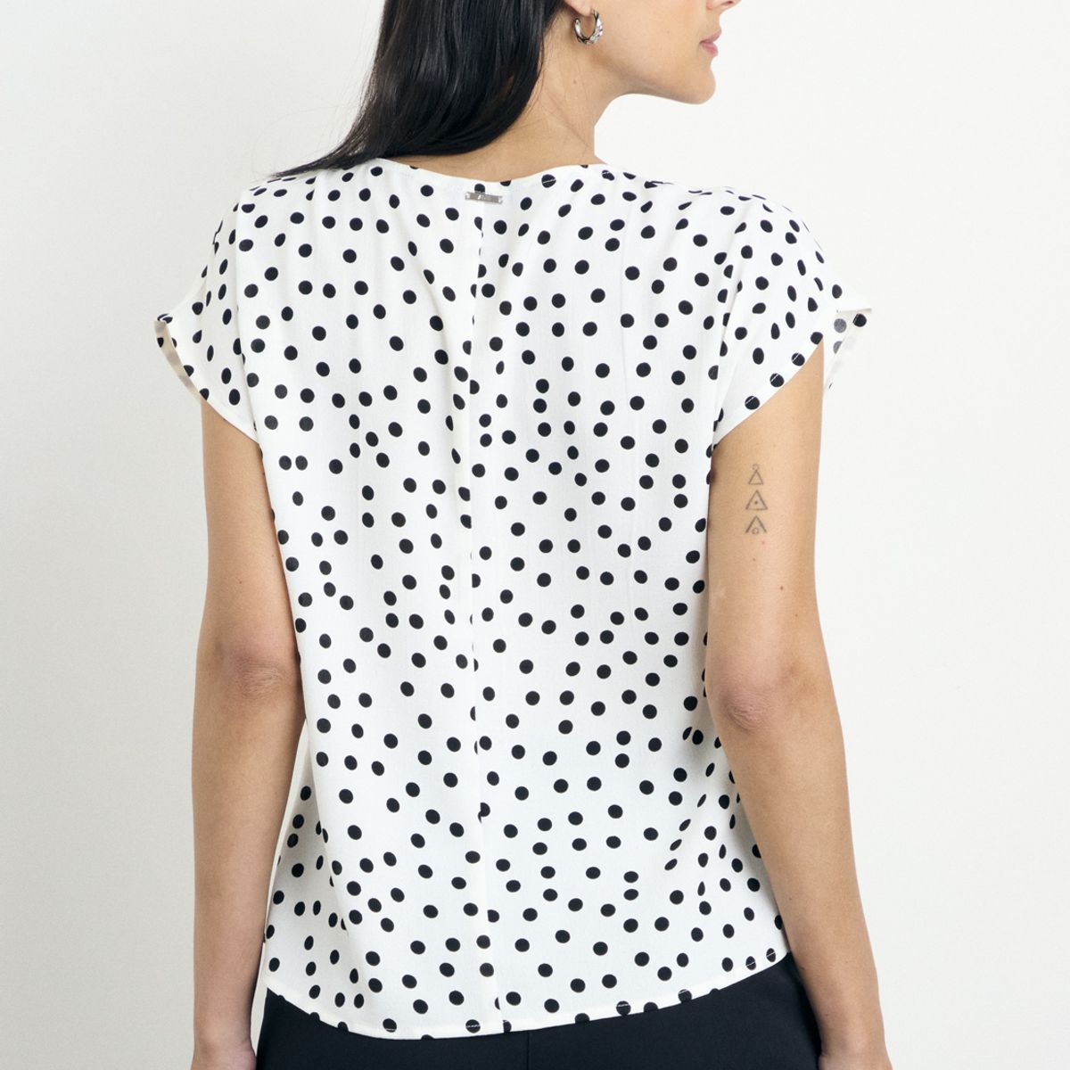 ASH - Blusa Sin Mangas Print Mujer Crudo Ash