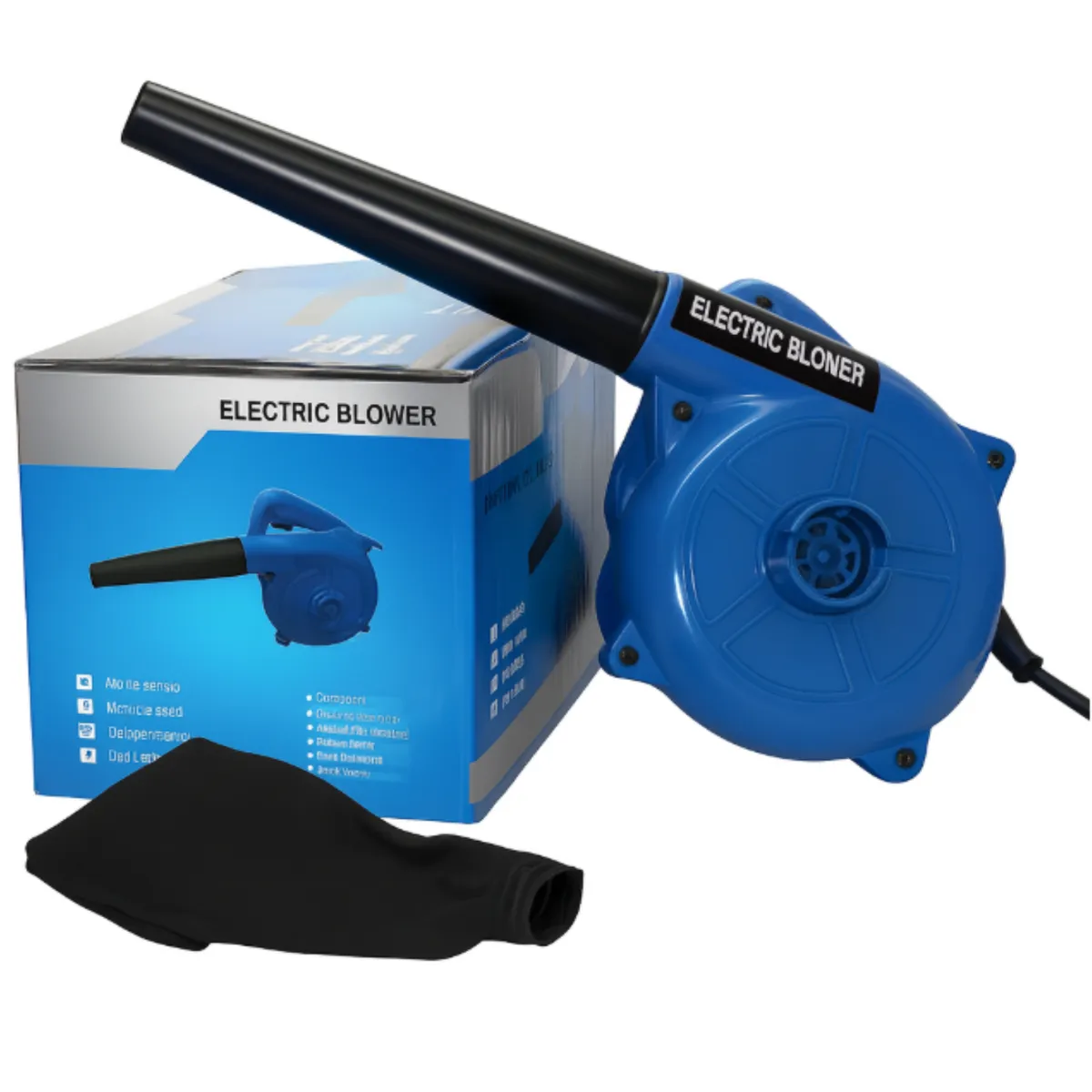 UNITE - Soplador Y Aspiradora Eléctrica  650W 2 En 1 Profesional