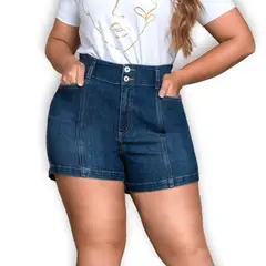 TRUCCOS JEANS - Short Mujer Talla Grande Tiro Alto Calidad Premium P32097118