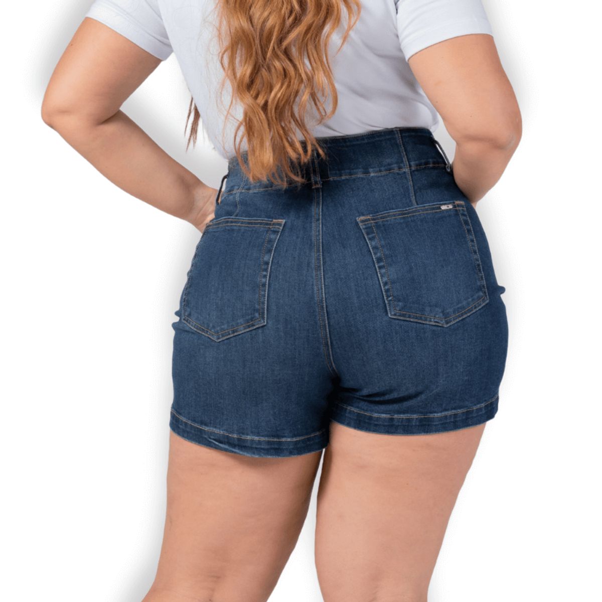 TRUCCOS JEANS - Short Mujer Talla Grande Tiro Alto  Calidad Premium P32097118