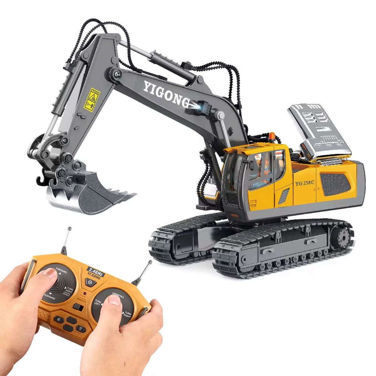 U BUY - Excavadora Construcción A Control Remoto Juguete Minero  Amarillo