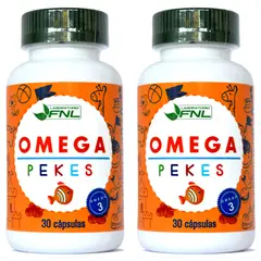 FNL - Omega 3 Pekes 2x Frascos 30 Caps (Epa, Dha)