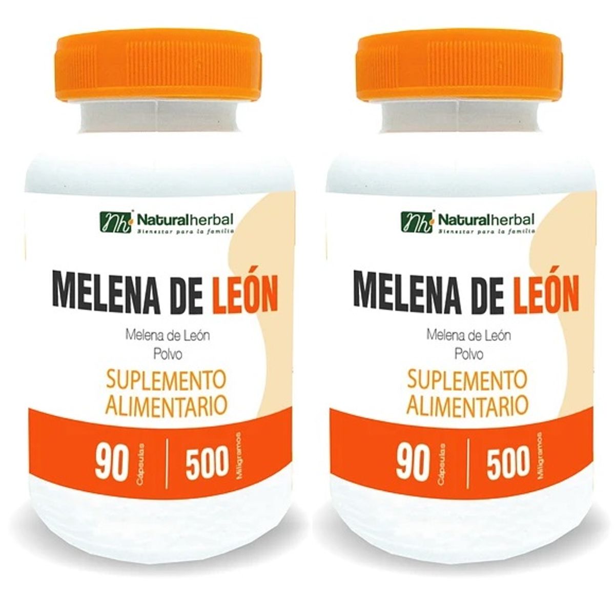 GENERICO - Melena De Leon Nh 2 Frascos 2x90 Caps.