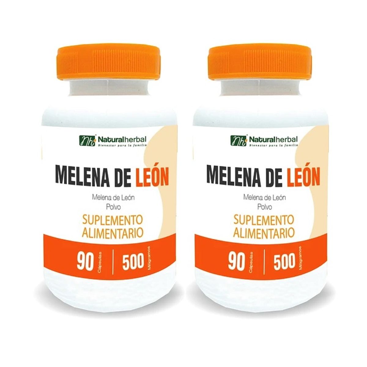 GENERICO - Melena De Leon Nh 2 Frascos 2x90 Caps.