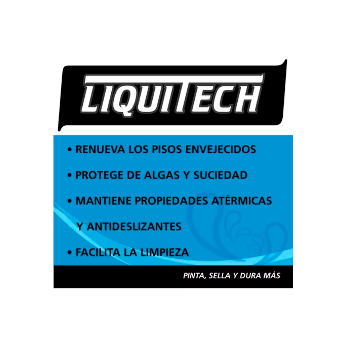 GENERICO - Pintura Impermeable Pisos Atérmicos / Piscinas Liquitech 4 lts - color Blanco