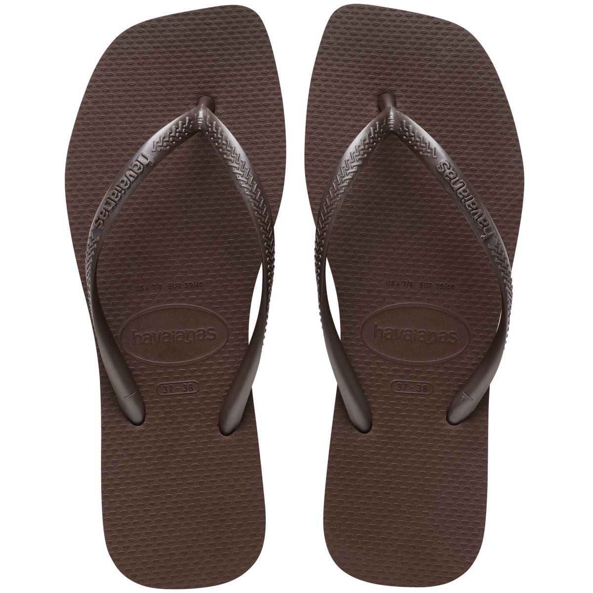 HAVAIANAS - Sandalia Mujer Slim Square Café Havaianas