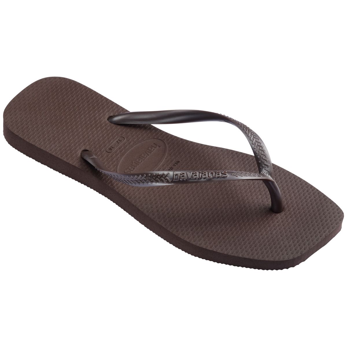 HAVAIANAS - Sandalia Mujer Slim Square Café Havaianas