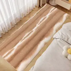 GENERICO - BELLA ALFOMBRA PASILLERA DE LUJO TERCIOPELADA DE PIEL DE CONEJO SINTETICA