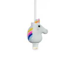 TECNOPALACE - Protector de Cables de Dibujos Animados - N20 Unicornio