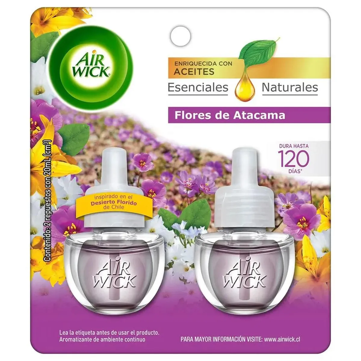 AIRWICK - Recarga Air Wick Flores de Atacama 21ml - Pack 2 Unid.