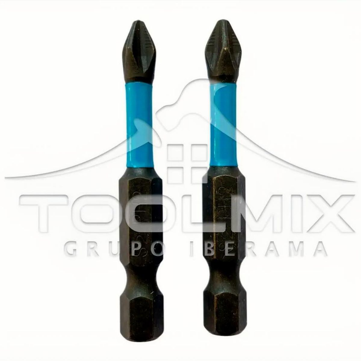 GENERICO - Set / Juego 2 Puntas Philips Hexagonal S2-ph2 Magnética 50mm