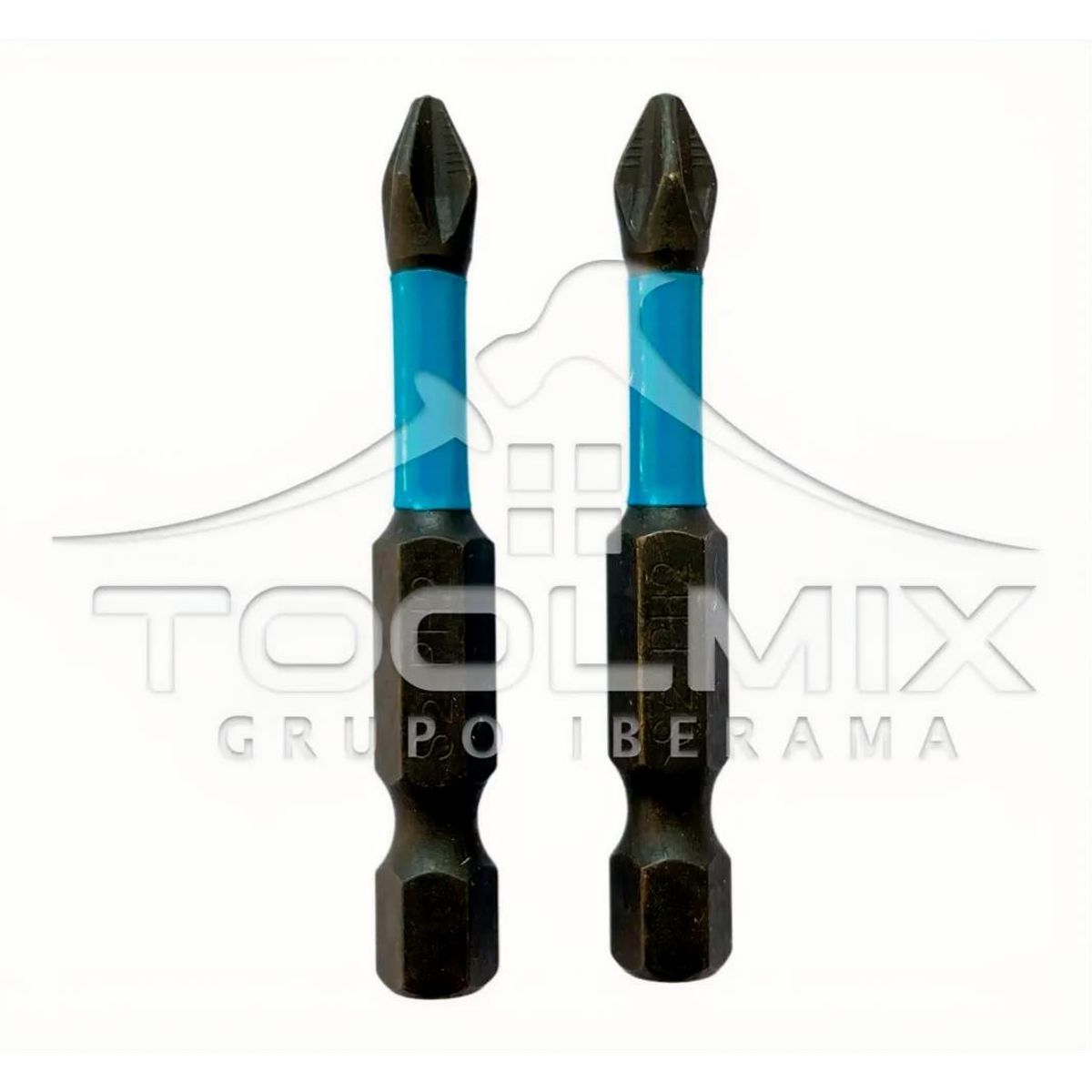 GENERICO - Set / Juego 2 Puntas Philips Hexagonal S2-ph2 Magnética 50mm