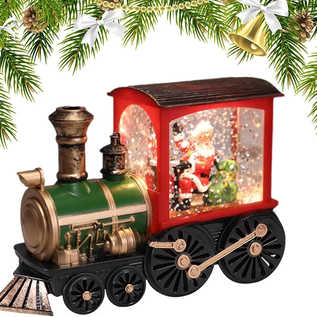 MOVI - Tren De Navidad Iluminado Musical Globo De Nieve