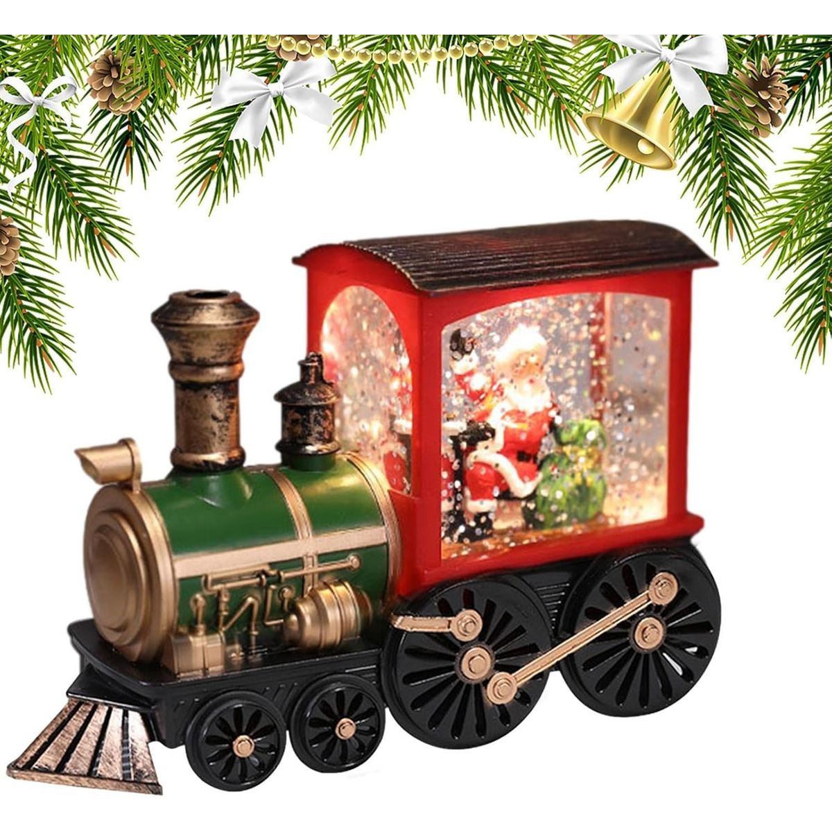 MOVI - Tren De Navidad Iluminado Musical Globo De Nieve