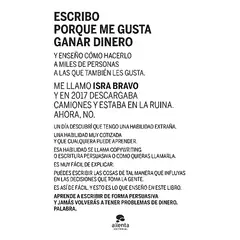 ALIENTA EDITORIAL - Libro Escribo porque me gusta ganar dinero - Isra Bravo