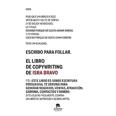 ALIENTA EDITORIAL - Libro El libro de copywriting - Isra Bravo