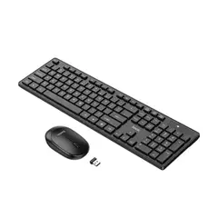 HOCO - Gm17 Kit Teclado Y Mouse Inalámbrico Negro Wireless