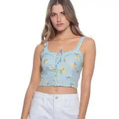 WADOS - Peto SM Estampado Floral Celeste -