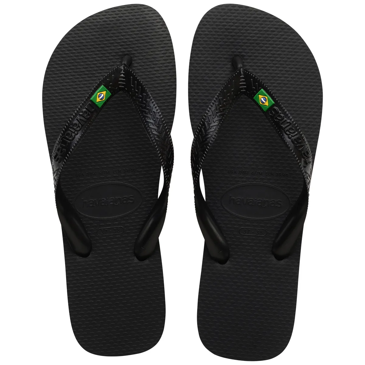 HAVAIANAS - Sandalia Hombre Brasil  Negro Havaianas