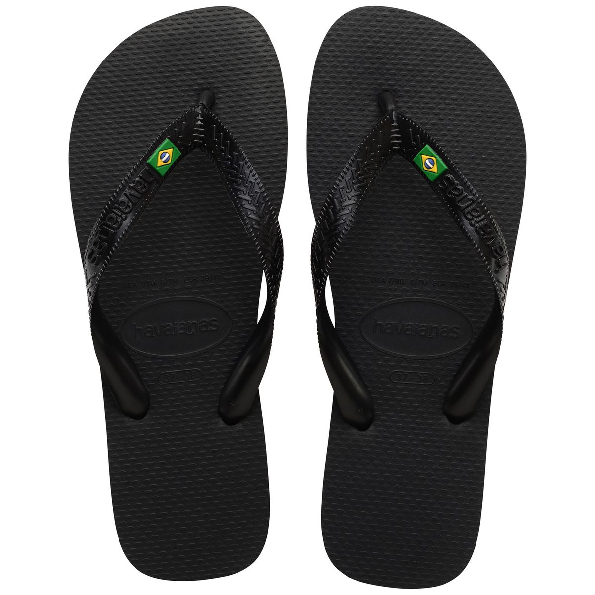 HAVAIANAS - Sandalia Hombre Brasil  Negro Havaianas